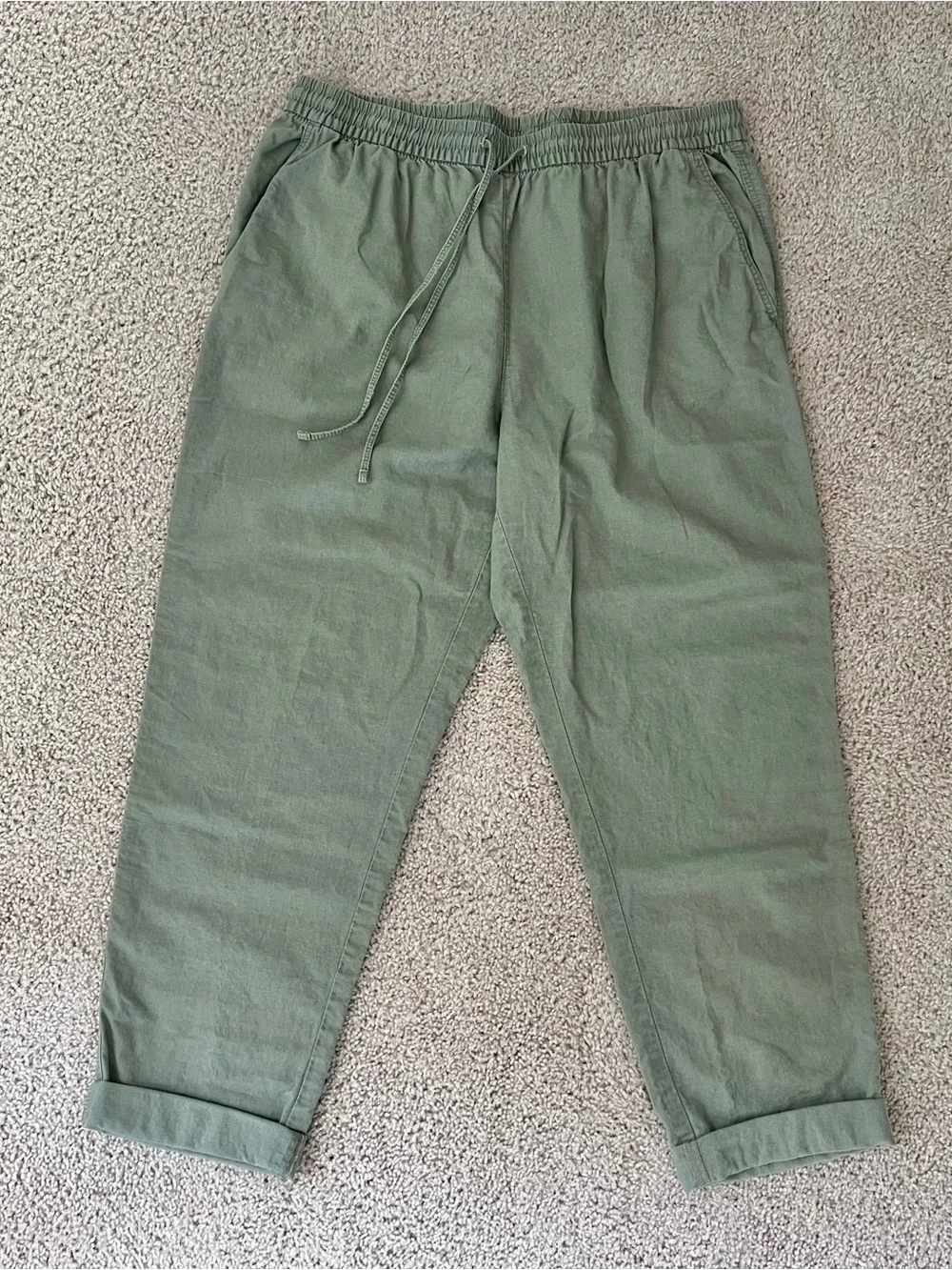 Linen-Cotton Blend Summer Pants